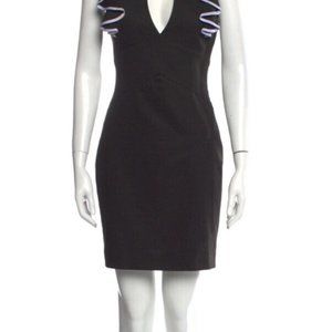 Black Halo Eva Ruffle Dress